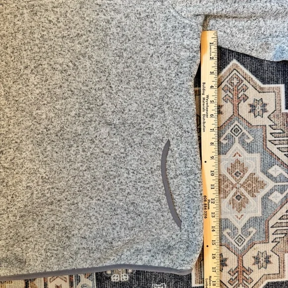 L.L.Bean Women’s Heathered Gray 1/4 Snap Pullover Size Medium - Picture 9 of 11